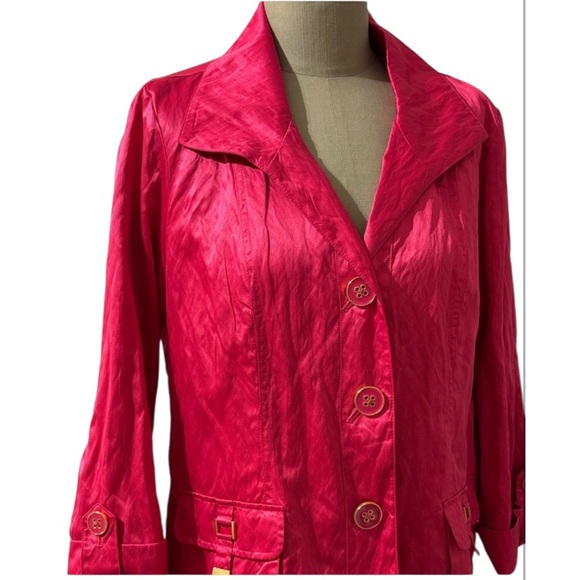 Crinkled 3/4 Sleeve Jacket-NWT - Picture 3 of 8